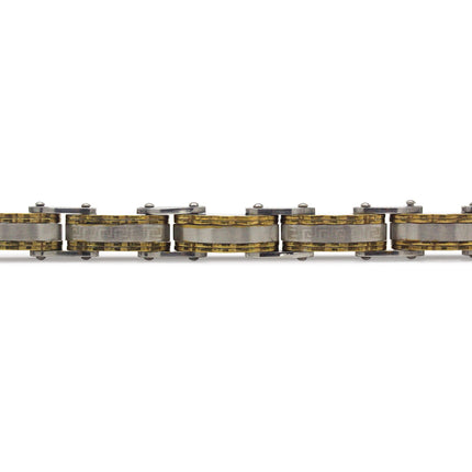 Decorative Men’s Stainless Steel Bracelet Fashion Wrist Band (Silver/Gold)