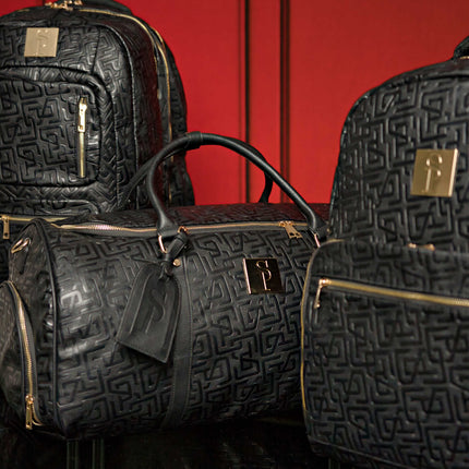 Monogram Leather 3 Bag Set (Signature Backpack, Commuter and Duffle Bag)