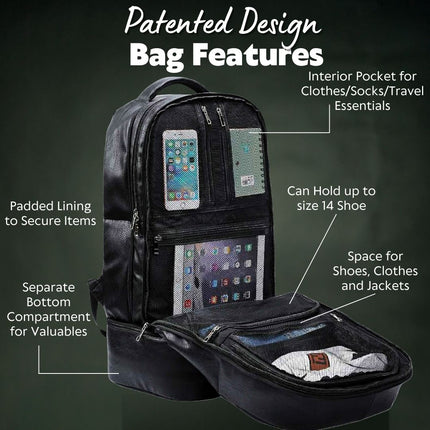 Brown Leather Luxury Patented Carry-On Bag (Only 300 Made)