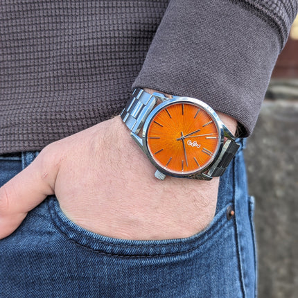 Orange Sunburst Watch