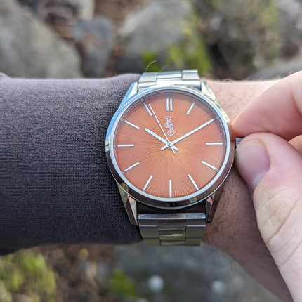 Orange Sunburst Watch