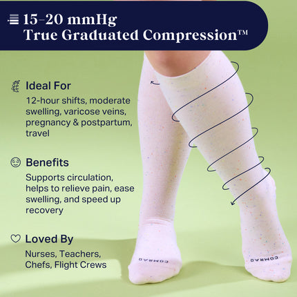 Recycled Cotton Compression Socks – Galaxy
