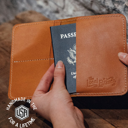 Leather Passport Case - USA Made