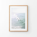 Thin Wood Frame w/ Mat / 8x10 inches