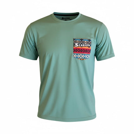 Green Aztec Short Sleeve
