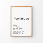 Thin Wood Frame / 8x10 inches