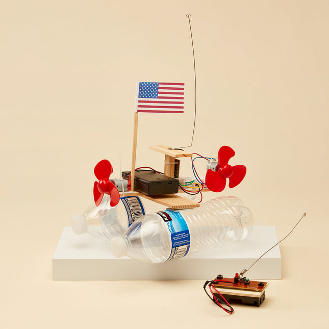 RC Propeller Boat DIY Kit, Educational STEM Toy