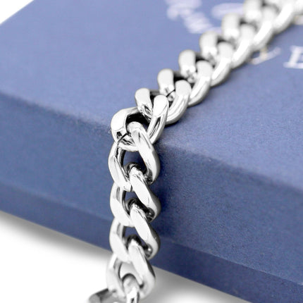 Miami Cuban Link Chain Bracelet Stainless Steel Men Jewelry