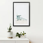 Black Frame w/ Mat / 8x10 inches