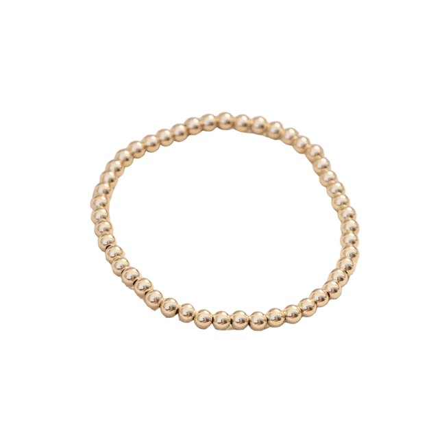 4mm gold ball bracelet