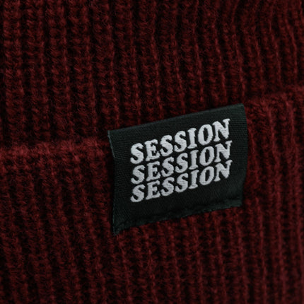 Merino Wool Beanie, Maroon