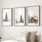 Black Frame - w/ mat / 8x10 inches