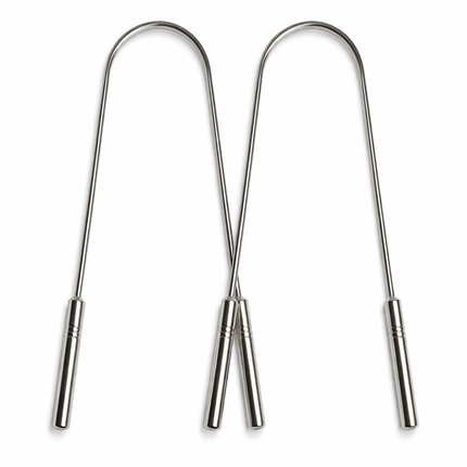 Stainless Steel Tongue Scraper – Ayurvedic Oral Detox Tool for Fresh Breath & Bad Breath Relief