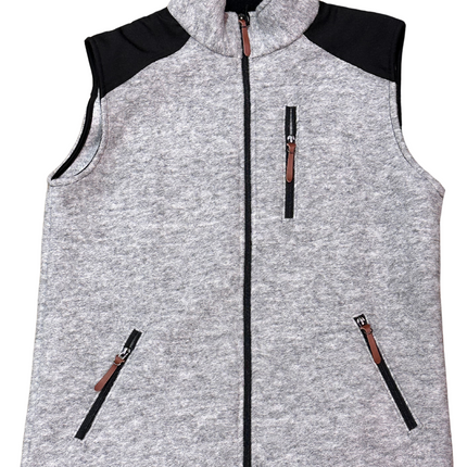 Washable Grey Wool Vest