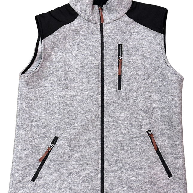 Washable Grey Wool Vest
