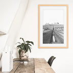 Wood Frame w/ Mat / 8x10 inches