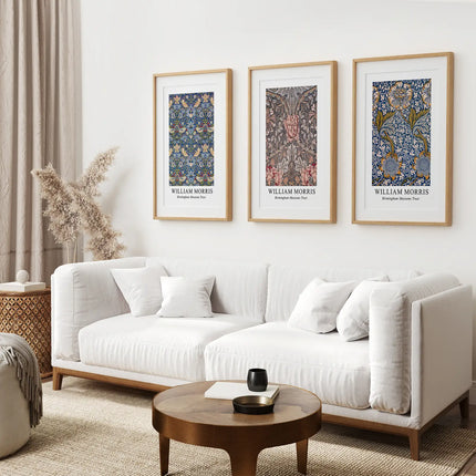 Modern Art Nouveau William Morris Set of 3 Prints
