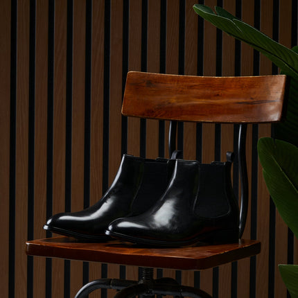 CALTO - Y72230 - 2.8 Inches Taller (Black) - Chelsea Boots
