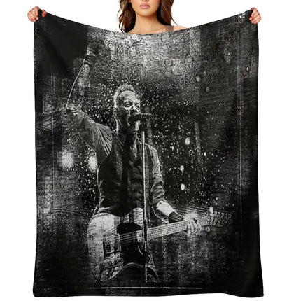 Fanart Tribute. Bruce Digital Fanart Walls Of Fame Throw Blanket