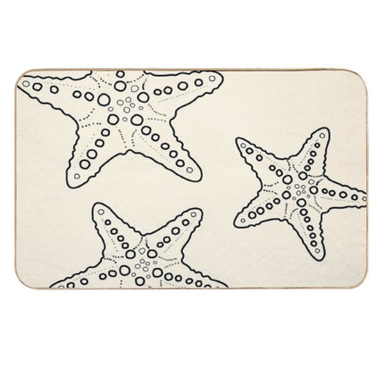 Starfish Bunch Blacksand  Dirt-Trapping Bath Mat