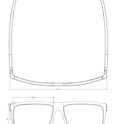 The Cease Z87. Black/white fade w/ Smoked Polarized