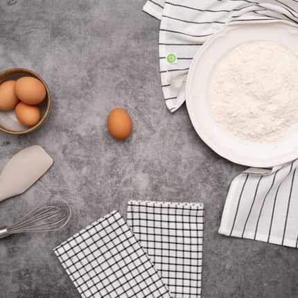 Stripe & Check Kitchen Towel Set
