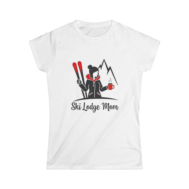 Ocean State Styles T Shirt Ski Lodge Mom Tee Winter