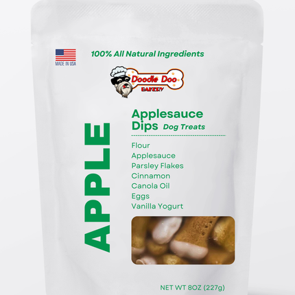 Homemade Dog Treats - 🍏 Applesauce Dips Treat 1/2lb 🍦