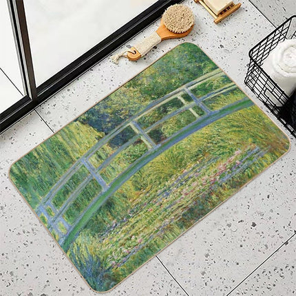 Claude Monet - Water-Lily Pond  Long-Lasting Bath Mat