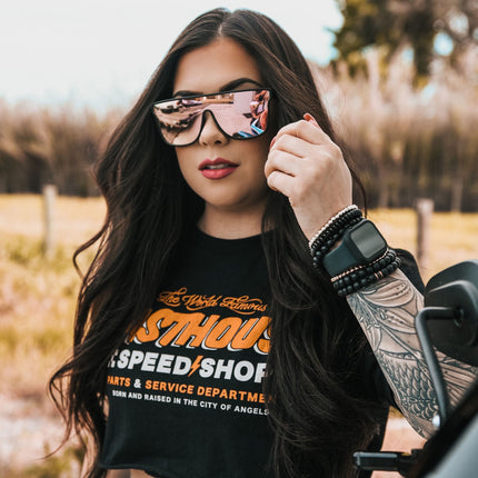 Blockers Rose Gold Lens Polarized