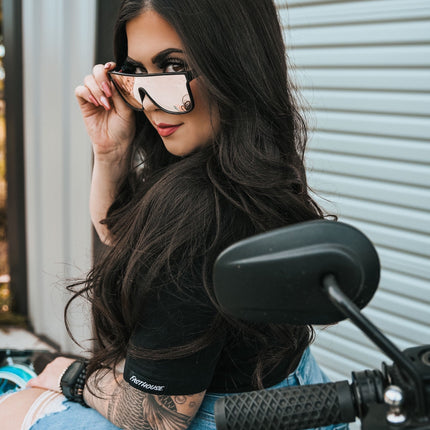 Blockers Rose Gold Lens Polarized