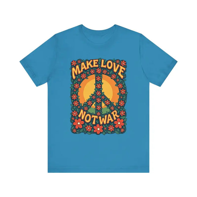 Ocean State Styles T Shirt Floral Peace Sign Cotton