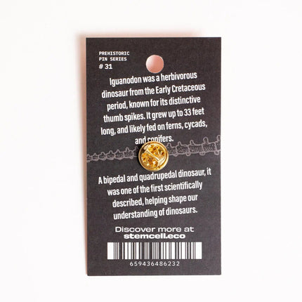 Iguanodon Enamel Pin (Iguanodon bernissartensis)