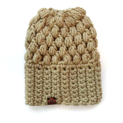 Women's Slouch Hat | Tan Slouchy Beanie