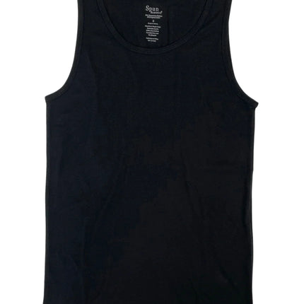 Men's Bamboo Viscose/Organic Cotton Tank Top Black Color + Boxer Style Underwear Black Color