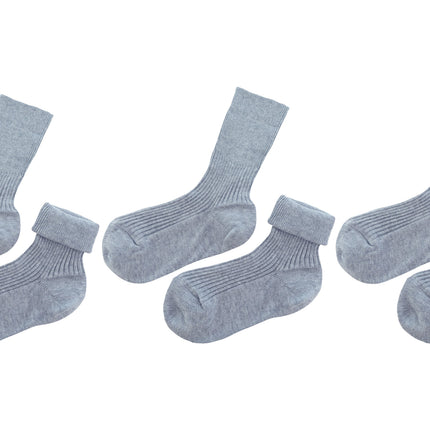 tittimitti® 100% Organic Cotton Kid's Socks (3-Pack) – Made in Italy, Unisex, Soft & Breathable for Boys & Girls.