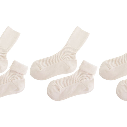 tittimitti® 100% Organic Cotton Kid's Socks (3-Pack) – Made in Italy, Unisex, Soft & Breathable for Boys & Girls.