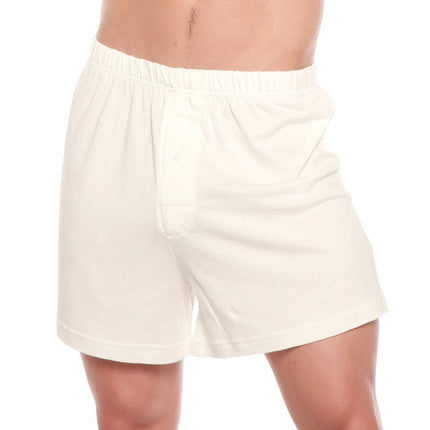 Men's Bamboo Viscose/Organic Cotton Tank Top True Navy Color + Boxer Style Underwear White Color