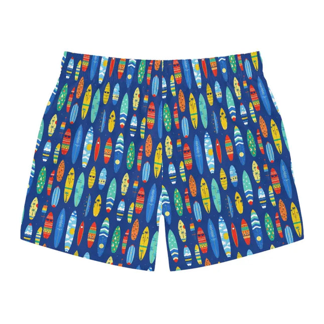 Ocean State Styles SeaWave Surfboard Print Swim Trunks