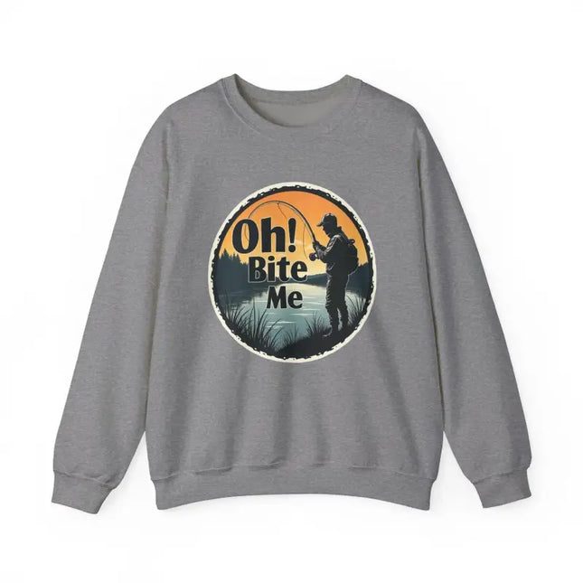 Ocean State Styles Sweatshirt Oh Bite Me Fishing Crewneck