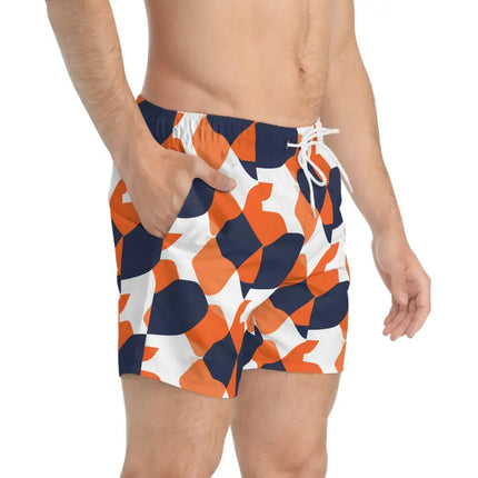 Ocean State Styles Swim Trunks Geometric Patterned Unisex