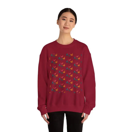 Ocean State Styles Sweatshirt Ugly Christmas Chicken Witch