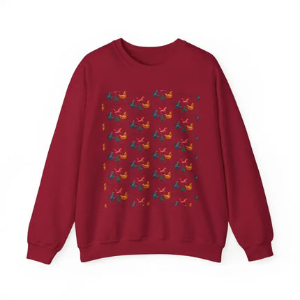 Ocean State Styles Sweatshirt Ugly Christmas Chicken Witch
