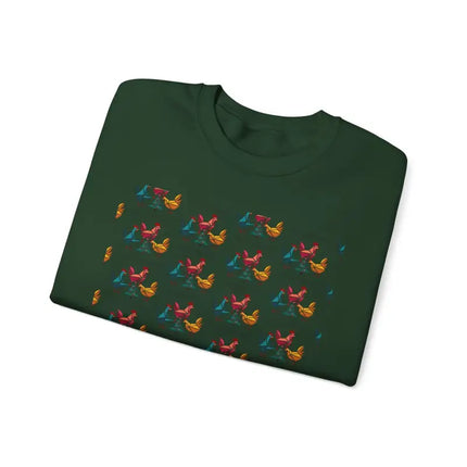 Ocean State Styles Sweatshirt Ugly Christmas Chicken Witch