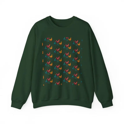 Ocean State Styles Sweatshirt Ugly Christmas Chicken Witch