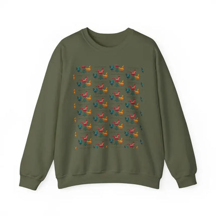 Ocean State Styles Sweatshirt Ugly Christmas Chicken Witch