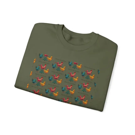 Ocean State Styles Sweatshirt Ugly Christmas Chicken Witch