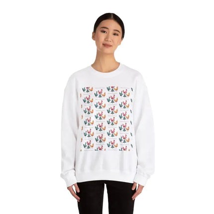 Ocean State Styles Sweatshirt Ugly Christmas Chicken Witch