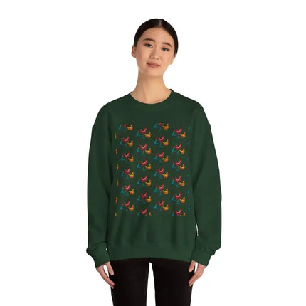 Ocean State Styles Sweatshirt Ugly Christmas Chicken Witch