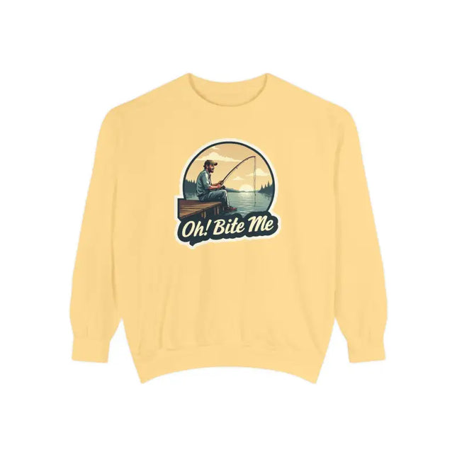 Ocean State Styles Sweatshirt Sitting On The Dock Bite Me